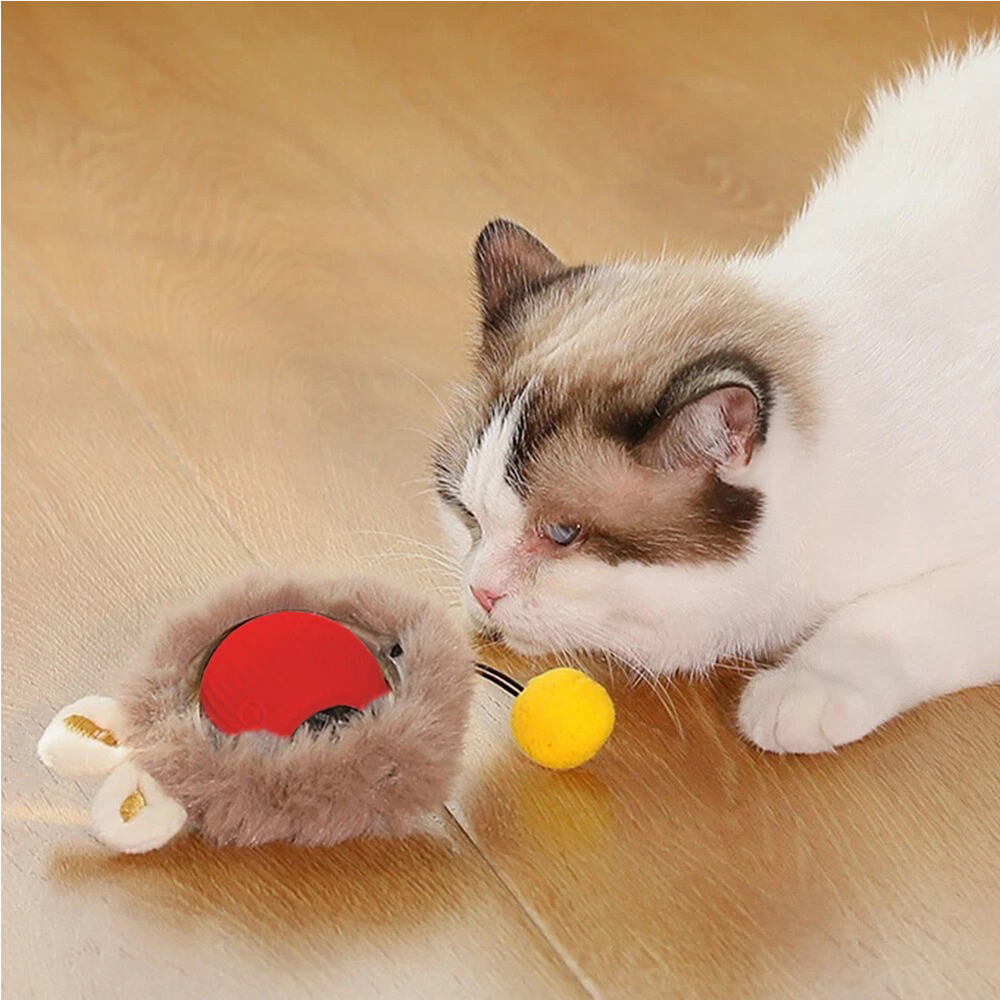 automatic rolling cat toy ball for indoor cats interactive motion activated cat toy