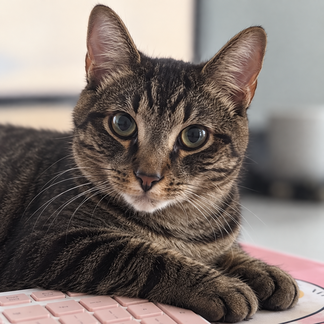 Tiger 2 Portrait Tiger 2, Junior Mischief Consultant at Tails and Whiskers Co